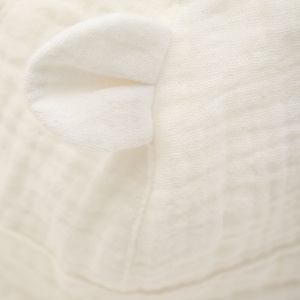 Pălărie teddy din muselină, HUTTEliHUT - Antique White