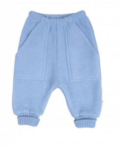 Pantaloni lână merinos fleece Joha - Basic Blue