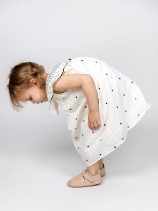 Pantofi barefoot din piele naturala - Erda Rose Fleur