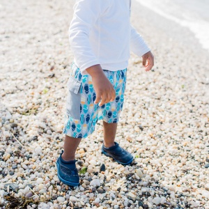 Pantofi de plaja/apa cu aerisire - Navy, Green Sprouts by iPlay