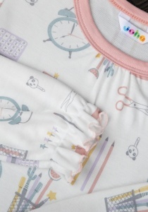 Pijama bambus Joha - Girls Desk detaliu