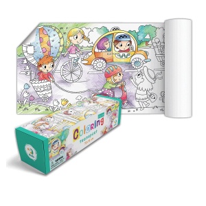 Poster de colorat, Transporturi, 70 x 16 cm, Dodo Toys