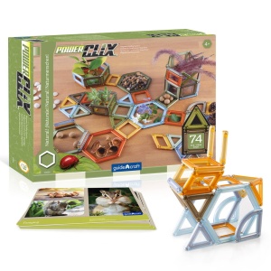 PowerClix Natural Frames, 74 piese, Guidecraft - Img 2