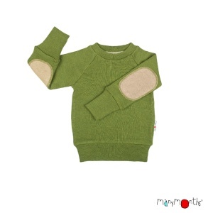 Pulover lână merinos ManyMonths - Garden Moss Green