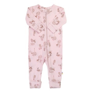 Salopetă lână merinos extrafină și mătase cu/fără șosete Joha - Light Pink