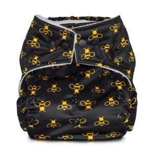 Scutec textil refolosibil cu buzunar Baba+Boo, Bees