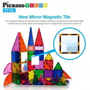 Set PicassoTiles 152 piese magnetice de construcție