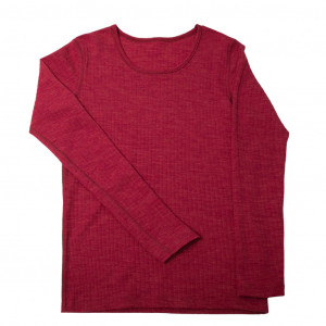 Bluză femei lână merinos Joha - Basic Fuchsia