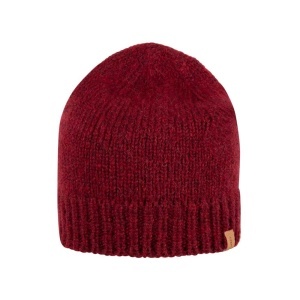 Căciulă femei din baby alpaca, bumbac și lână merinos Pure Pure - Burgundy