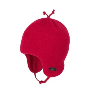 Căciulă lână merinos fleece Pure Pure - Berry Red