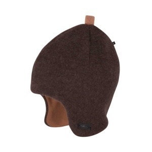 Căciulă lână merinos fleece Pure Pure - Dark Brown