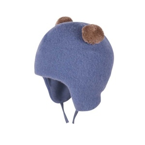Căciulă lână merinos fleece Pure Pure - Smoke Blue