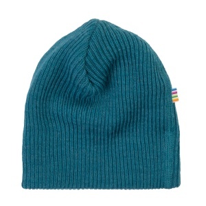 Căciulă lână merinos Joha - Rib Turquoise