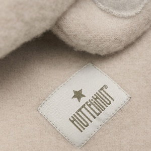 Cagulă dublată lână merinos fleece Huttelihut - Camel Melange