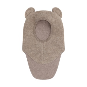 Cagulă dublată lână merinos fleece Huttelihut, Teddy Savannah Melange