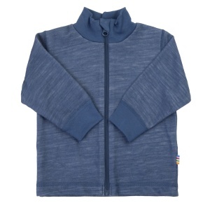 Cardigan lână merinos și bambus Joha - Dark Blue