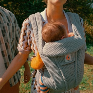 Ergobaby Omni Deluxe Mesh Pearl Grey, Marsupiu ergonomic