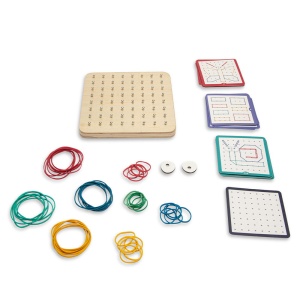 Geoboard, joc creativ cu elastice, BS Toys