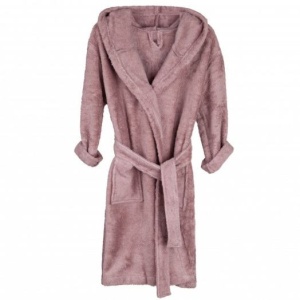 Halat de baie din bambus pentru copii 4-6 ani, Mellow Mauve, Timboo