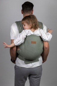 Isara Elite, Sage Green Linen, Marsupiu Ergonomic (100% In) - Img 7