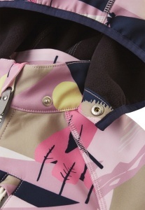 Jachetă softshell Reima Vantti, Grey Pink guler