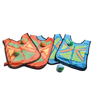 Joc coordonare, Prinde mingea cu corpul!, set 4 veste, BS Toys