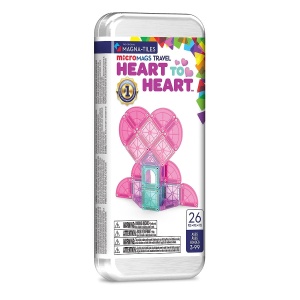 MAGNA-TILES microMAGS Heart to Heart, Travel set, 26 piese