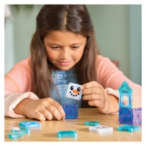 Magna-Tiles microMAGS Winter Wonder, Travel set, 26 piese