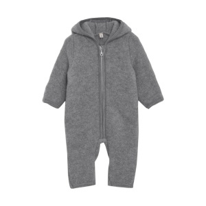 Overall cu urechi Teddy lână merinos fleece Huttelihut - Grey