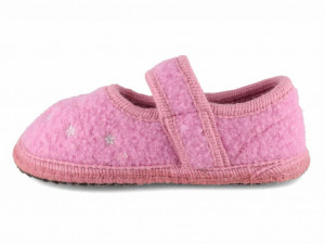 Pantofi interior din lână Haflinger - Starlight Babyrose