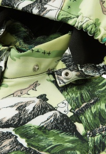 Salopetă softshell Reima  Moomin Skyddad,  Light Lime