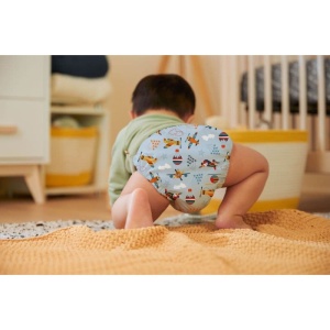 Set 5 scutece textile Charlie Banana - inserturi noi cu fleece , Marvelous Adventures - Img 11