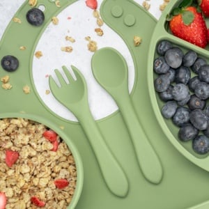 Set Diversificare, AppeKids, 100% Silicon, Classic - Raw Green - Img 6
