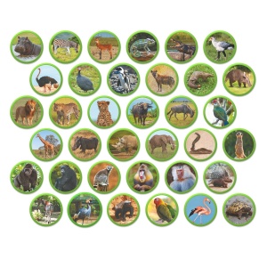 Set magnetic Montessori, Animale din Africa, Dodo Toys