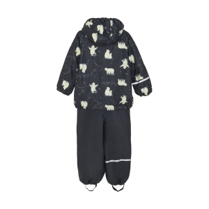 Set de ploaie cu căptușeală de fleece Celavi - Dark Navy