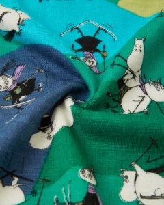 Set lână merinos și lyocell, Reima - Moomin Trivsam Green