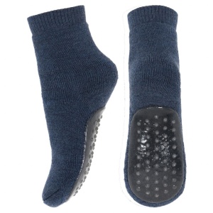 Șosete antiderapante lână merinos și bumbac mp Denmark - Dark Denim