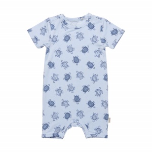 Summersuit din bambus extrafin - Ice Water, Minymo, marime 56 (0-3 luni)