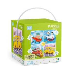Vehicule, puzzle 4 in 1 - Dodo Toys