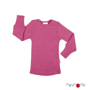 Bluză lână merinos ManyMonths - Nebula Pink