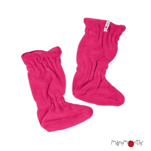 Botoșei lână merinos ManyMonths - Pop Pink