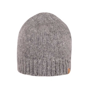 Căciulă femei din baby alpaca, bumbac și lână merinos Pure Pure - Grey Melange