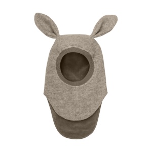Cagulă dublată lână merinos fiartă Huttelihut - Bunny Camel Melange
