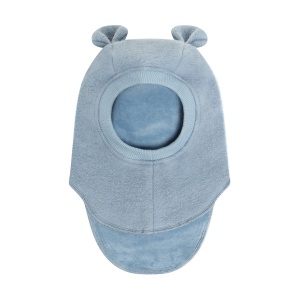 Cagulă dublată lână merinos fiartă Huttelihut - Teddy Windward Blue