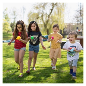 Cursa cu oua, joc de echilibru, BS Toys