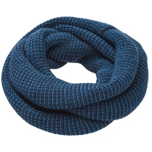 Fular circular adulți lână merinos Disana - Indigo/Dove Blue