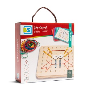 Geoboard, joc creativ cu elastice, BS Toys