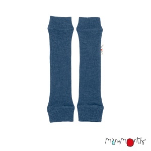Jambiere lână merinos ManyMonths - Moondust Blue