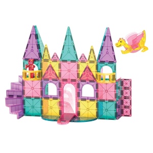 Magna-Tiles Castle, set magnetic 48 piese