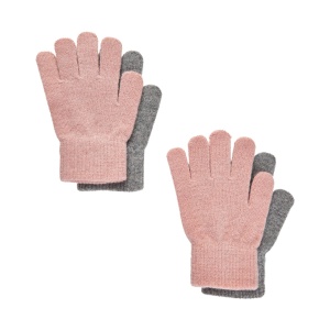 Mănuși lână merinos Celavi (set 2 perechi) - Misty Rose